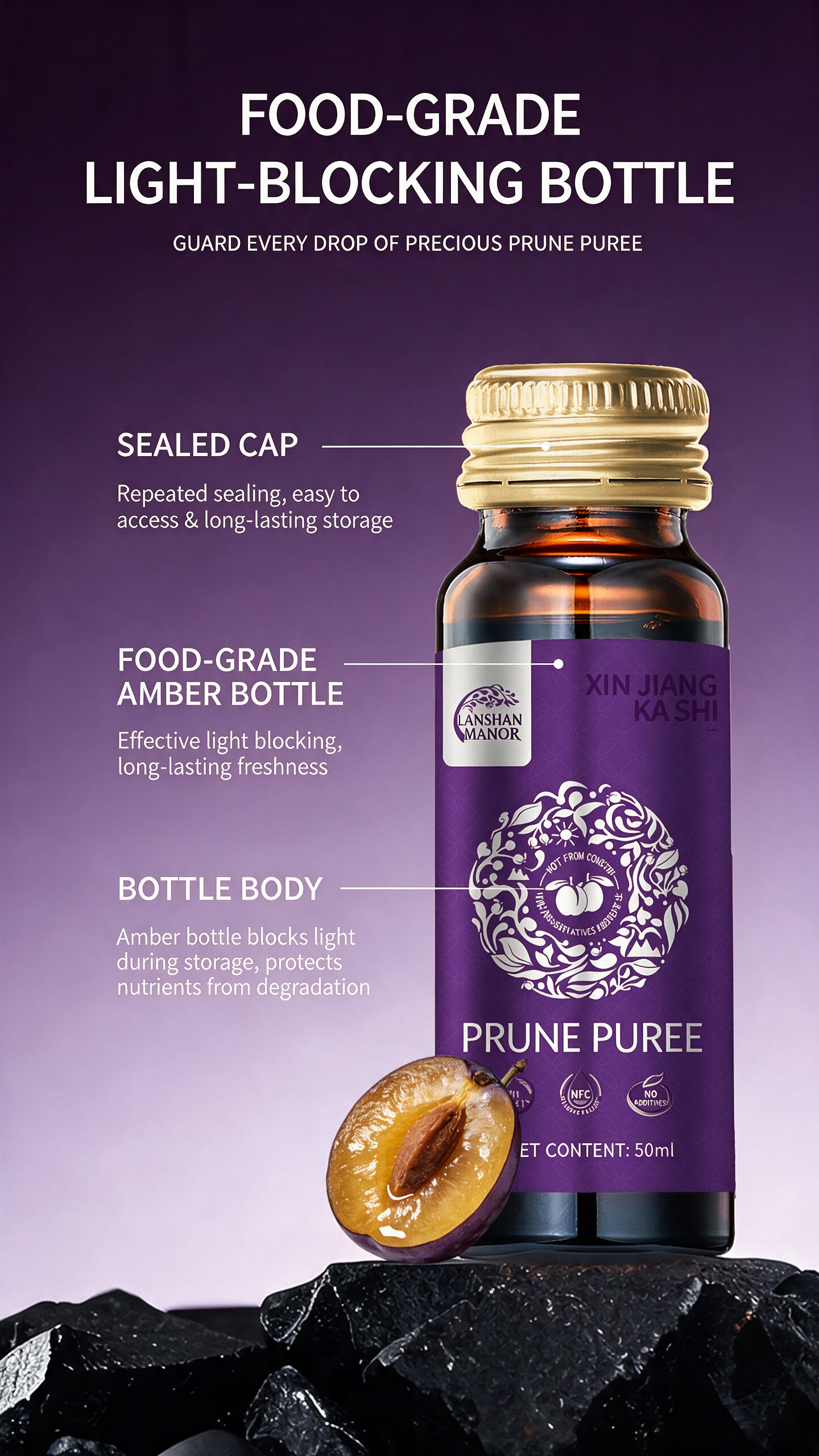 GutDetox™ Concentrated Prune Juice Shots - Natural Fast Debloat & Gut Cleanse